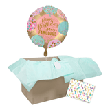 Heliumballon-Geschenk "Happy Birthday Stay Fabulous" - DECORAMI
