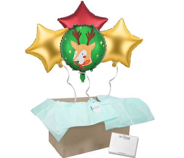 Heliumballon-Geschenk Xmas Rentier - DECORAMI