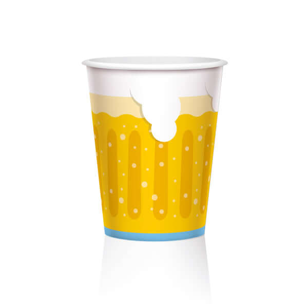 6 Becher Oktoberfest Papier 450ml - DECORAMI