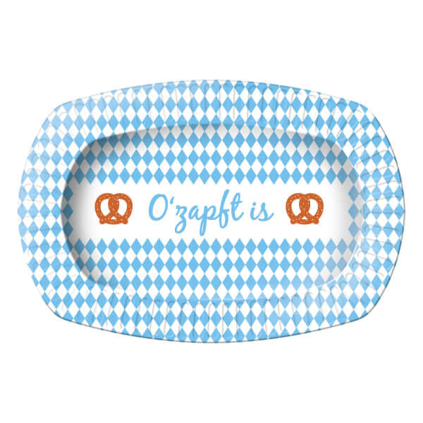 6 Formteller Oktoberfest Papier - DECORAMI