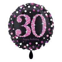 Heliumballon-Geschenk 30. Geburtstag in Pink - DECORAMI