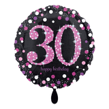 Heliumballon-Geschenk "Happy Birthday 30" Pink - DECORAMI
