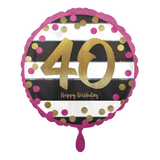 Heliumballon-Geschenk "Happy Birthday 40" - DECORAMI