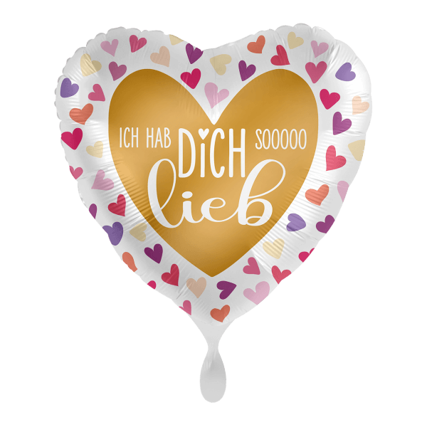 Heliumballon-Geschenk "Ich hab Dich sooooo lieb" - DECORAMI