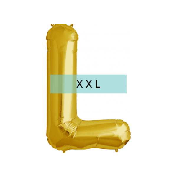 Buchstaben Ballon L XXL Gold - DECORAMI