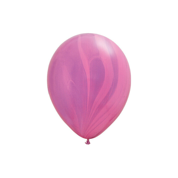 Luftballon Ø 30cm Marmor-Pink-Lila 5 Stk. - DECORAMI