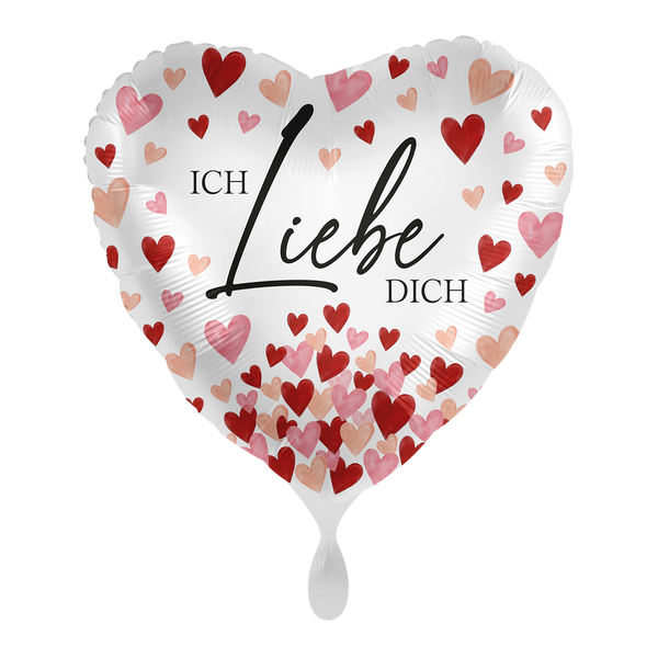 Herzballon "Ich liebe Dich" Herzchen - DECORAMI