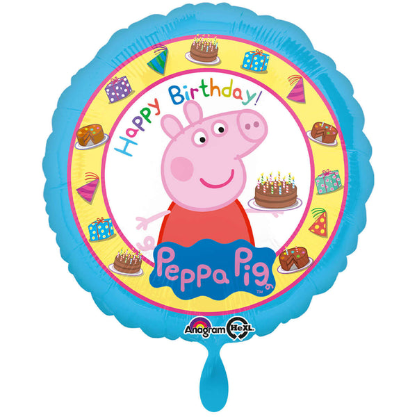 Geburtstagsballon "Happy Birthday" Peppa Wutz™ - DECORAMI