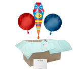Heliumballon-Geschenk Einschulung Blau - DECORAMI