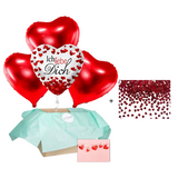 Heliumballon-Geschenk Valentinstag "Ich liebe Dich" inkl. Herz-Konfetti - DECORAMI