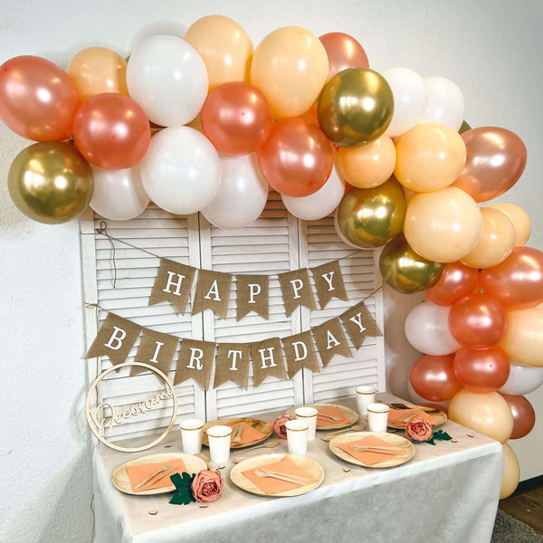 Ballongirlanden-Kit DIY Apricot