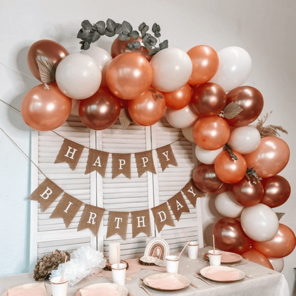 Ballongirlanden-Kit DIY Double stuffed Roségold