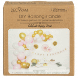 Ballongirlanden-Kit DIY Gold-Rosa - DECORAMI