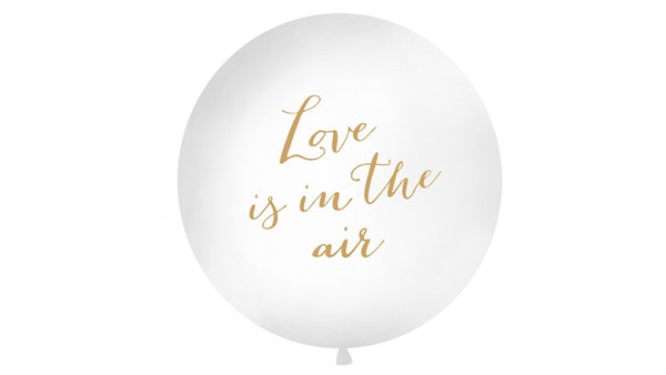 XXL Ballon "Love is in the air" Gold - DECORAMI