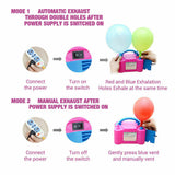 Elektrische Ballonpumpe mit Doppelventil - DECORAMI