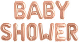 Ballonschriftzug "Baby Shower" Roségold - DECORAMI