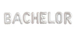 Ballonschriftzug "Bachelor" Silber - DECORAMI