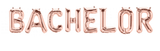 Ballonschriftzug "Bachelor" Roségold - DECORAMI