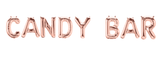 Ballonschriftzug "Candy Bar" Roségold - DECORAMI