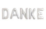 Ballonschriftzug "Danke" Silber - DECORAMI