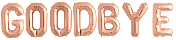 Ballonschriftzug "Goodbye" Roségold - DECORAMI