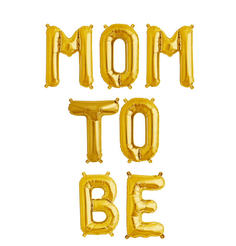 Ballonschriftzug "Mom To Be" Gold - DECORAMI