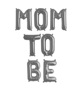 Ballonschriftzug "Mom To Be" Silber - DECORAMI
