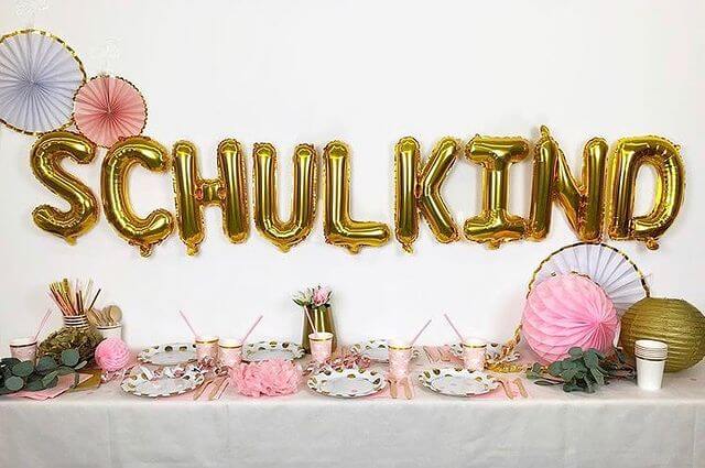 Ballonschriftzug "Schulkind" - DECORAMI