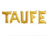 Ballonschriftzug "Taufe" Gold - DECORAMI