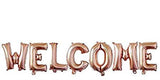 Ballonschriftzug "Welcome" Roségold - DECORAMI