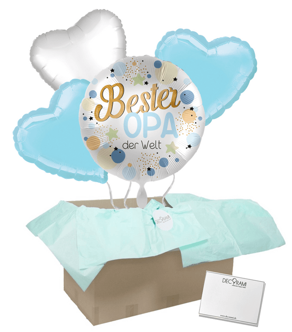 Heliumballon-Geschenk "Bester Opa" - DECORAMI