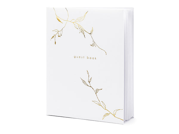 Hochzeit Gästebuch "Leaves" Gold - DECORAMI