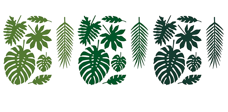 Tischdeko Tropical Paper Leaves - DECORAMI