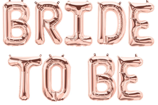Ballonschriftzug "Bride to Be" Roségold - DECORAMI