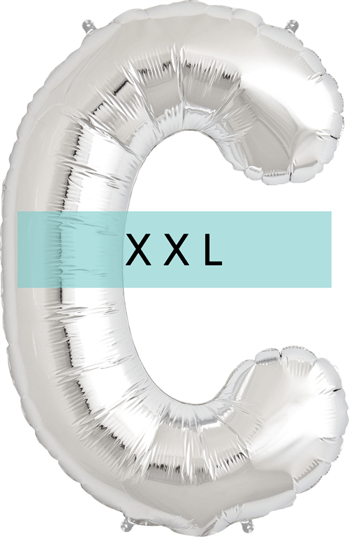 Buchstaben Ballon C XXL Silber - DECORAMI