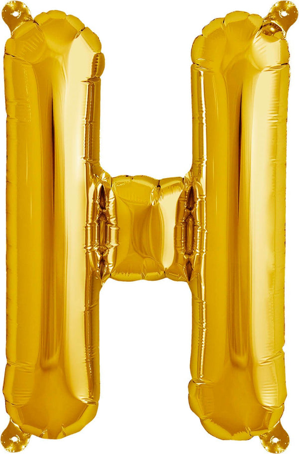 Buchstaben Ballon H Gold - DECORAMI