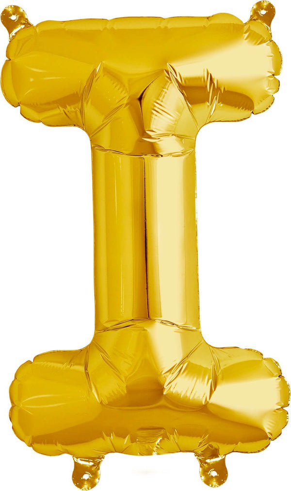 Buchstaben Ballon I Gold - DECORAMI