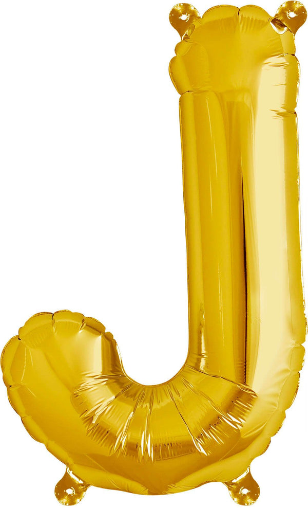 Buchstaben Ballon J Gold - DECORAMI