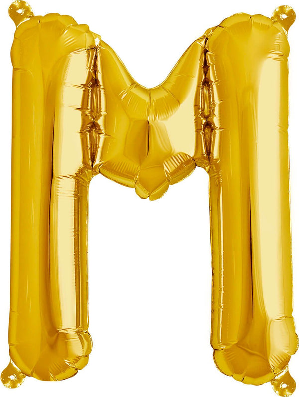 Buchstaben Ballon M Gold - DECORAMI