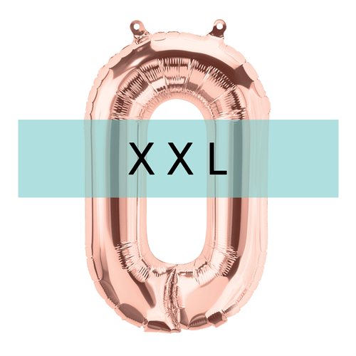 Buchstaben Ballon O XXL Roségold - DECORAMI