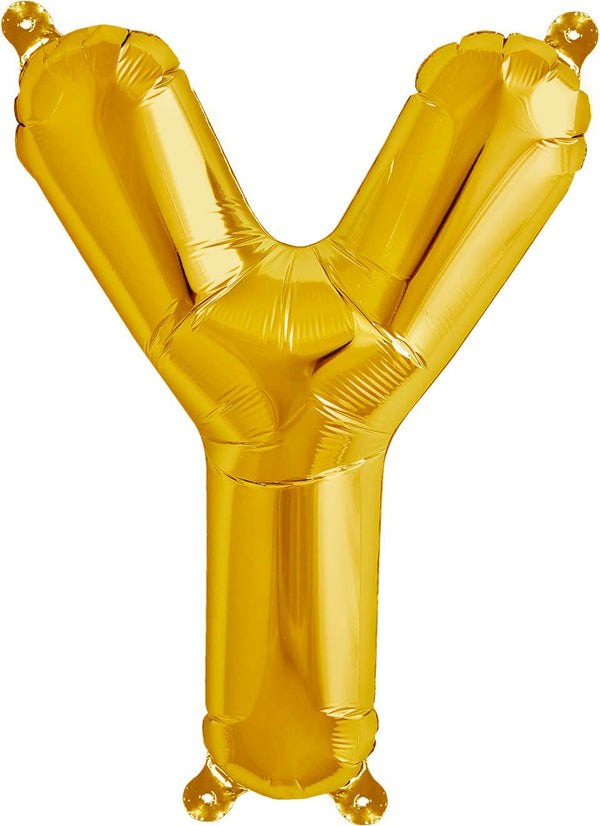 Buchstaben Ballon Y Gold - DECORAMI