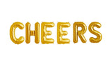 Ballonschriftzug "Cheers" Gold - DECORAMI