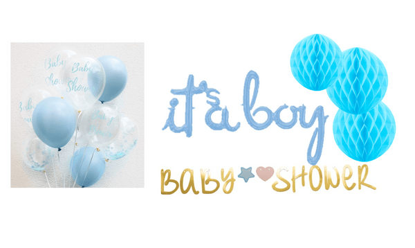Deko-Gesamtset Baby Shower Boy - DECORAMI