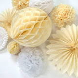 Deko-Gesamtset Creme-Weiß 10-tlg. - DECORAMI