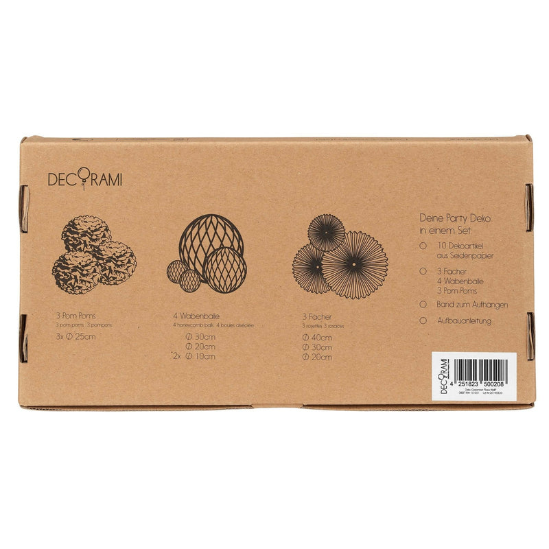 Deko-Gesamtset Creme-Weiß 10-tlg. - DECORAMI