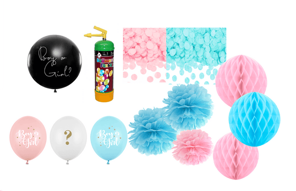 Deko-Gesamtset Gender Reveal Girl - DECORAMI
