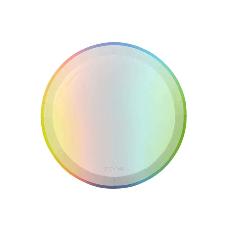 Eco-Pappteller Pastell 8+1 Stk. - DECORAMI