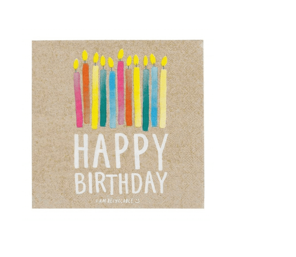 Eco-Servietten "Happy Birthday" 20 Stk. - DECORAMI