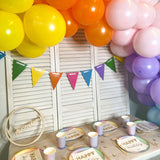 Girlande Regenbogen & Pastell - beidseitig bedruckt