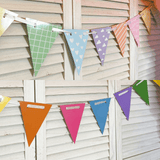 Girlande Regenbogen & Pastell - beidseitig bedruckt